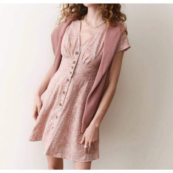 MARINE LAYER Dresses & Skirts - NEW MARINE LAYER camila mini dress in pink floral